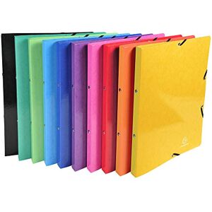 Exacompta ref. 54829E Box of 20 glossy card stockbooks with rubber bands 2 round rings 15mm Spine 20mm External dimensions: 32x25 cm A4 file size 10 assorted colors Exacompta ref. 54829E Box of 20 glossy card stockbooks with rubber bands 2 round rings 15mm Spine 20mm External dimensions: 32x25 cm A4 file size 10 assorted colors