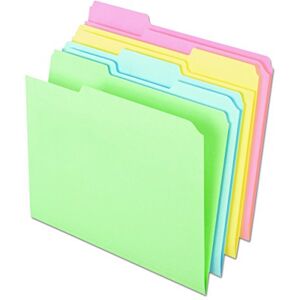 Ampad Pendaflex C2113PASR Pastel Color File Folders, 1/3 Cut Top Tab, Letter, Assorted (Box of 100) Ampad Pendaflex C2113PASR Pastel Color File Folders, 1/3 Cut Top Tab, Letter, Assorted (Box of 100)