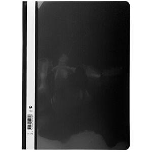 Exacompta Ref 439701B PVC Transfer File Suitable for Holding A4+ Documents, Transparent PVC Cover to Identify Contents, Holds Approx. 100 Sheets Black (Pack of 25) Exacompta Ref 439701B PVC Transfer File Suitable for Holding A4+ Documents, Transparent PVC Cover to Identify Contents, Holds Approx. 100 Sheets Black (Pack of 25)