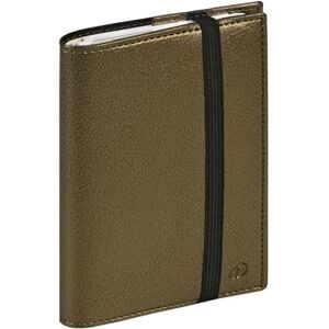 QUO VADIS Collection: Time & Life – Time&Life Diary Pocket with Elastic – Calendar Diary – Week to View – Size: 10 x 15 cm – Colour: Khaki Metal – Year 2024 QUO VADIS Collection: Time & Life – Time&Life Diary Pocket with Elastic – Calendar Diary – Week to View – Size: 10 x 15 cm – Colour: Khaki Metal – Year 2024