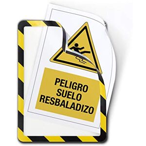Djois Tarifold A4 Adhesive Safety Frame Black/Yellow (Pack of 2) Djois Tarifold A4 Adhesive Safety Frame Black/Yellow (Pack of 2)