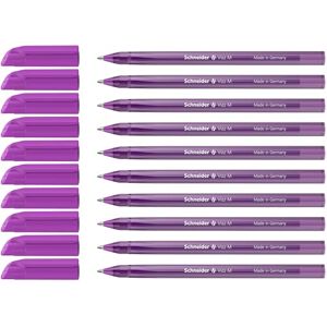 Schneider Vizz 102208 Ballpoint Pen for Easy and Quick Writing Colour Ink Barrel Medium Line Pack of 10 Purple Schneider Vizz 102208 Ballpoint Pen for Easy and Quick Writing Colour Ink Barrel Medium Line Pack of 10 Purple