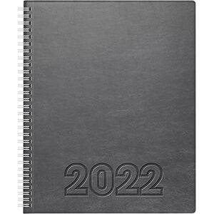 BRUNNEN 1076164842 Manager Wt 7 Weektimer 2 Pages = 1 Week, 21 x 26 cm, Soft Cover Lino Grey, Calendar 2022, Wire-O Binding BRUNNEN 1076164842 Manager Wt 7 Weektimer 2 Pages = 1 Week, 21 x 26 cm, Soft Cover Lino Grey, Calendar 2022, Wire-O Binding