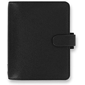 Filofax Saffiano Pocket Organiser Black Filofax Saffiano Pocket Organiser Black
