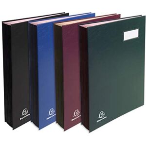 Exacompta Ref. 22240E 1 executive signature canvas gusseted back label holder plastic cover 24 pink card compartments with 3 perforations 24x32 cm random colours Exacompta Ref. 22240E 1 executive signature canvas gusseted back label holder plastic cover 24 pink card compartments with 3 perforations 24x32 cm random colours