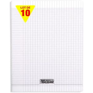 Calligraphe 18199C A Set of 10 Clear Stapled Notebooks (a Clairefontaine Brand) 24x32 cm 96 Seyes Tricolore Pages 90 g White Paper Transparent Polypro Cover Calligraphe 18199C A Set of 10 Clear Stapled Notebooks (a Clairefontaine Brand) 24x32 cm 96 Seyes Tricolore Pages 90 g White Paper Transparent Polypro Cover