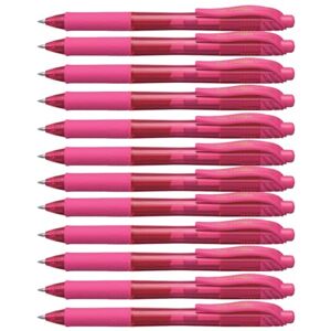 Pentel EnerGel BL107-P Gel-Ink Roller Ball Pens with Click Top, 0.35 mm Pink (Pack of 12) Pentel EnerGel BL107-P Gel-Ink Roller Ball Pens with Click Top, 0.35 mm Pink (Pack of 12)
