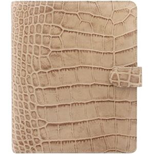 Filofax Classic Croc A5 Leather Organiser Fawn Filofax Classic Croc A5 Leather Organiser Fawn