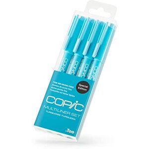 Copic Multiliner Marker 4 Piece Turquoise Set Permanent Ink Ideal For Writing, Graphics, Tracing, Scrapbooking, Essentials Stationery Supplies for Teachers, School, And University Copic Multiliner Marker 4 Piece Turquoise Set Permanent Ink Ideal For Writing, Graphics, Tracing, Scrapbooking, Essentials Stationery Supplies for Teachers, School, And University