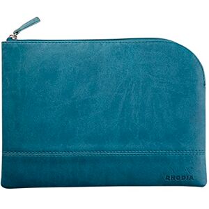 Rhodia Leather Case with Zipper - Small Tablet & Smartphone Storage Rhodia Leather Case with Zipper - Small Tablet & Smartphone Storage