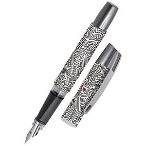 Online Ergonomic fountain pen for left handed for school/college Campus Heart solid medium nib, soft grip part, for standard ink cartridges, refillable, for beginners/pupils/students/adults Online Ergonomic fountain pen for left handed for school/college Campus Heart solid medium nib, soft grip part, for standard ink cartridges, refillable, for beginners/pupils/students/adults