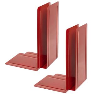 ALCO -Albert 4303-10-4 Metal Bookends, Pack of 4, Red, 14 x 24 x 13 cm, for School, Office and Home ALCO -Albert 4303-10-4 Metal Bookends, Pack of 4, Red, 14 x 24 x 13 cm, for School, Office and Home