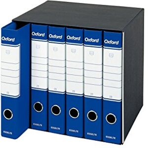Esselte Group 6 Oxford with Lever Mechanism and Binders with Cover Gruppo da 6 Blue Esselte Group 6 Oxford with Lever Mechanism and Binders with Cover Gruppo da 6 Blue