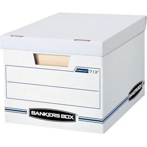 BANKERS BOX STOR/FILE Storage Boxes, Standard Set-Up, Lift-Off Lid, Letter/Legal, 6 Pack (0071303), white BANKERS BOX STOR/FILE Storage Boxes, Standard Set-Up, Lift-Off Lid, Letter/Legal, 6 Pack (0071303), white