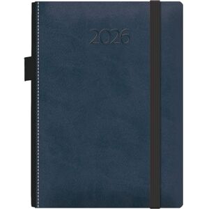 DOHE 2026 Daily Planner – Day per Page, A5 (15x21 cm), Soft Hardback Faux Leather Cover, Elastic Closure, Side Pen Holder, Bookmark, Annual Planner in Spanish – Melbourne Blue DOHE 2026 Daily Planner – Day per Page, A5 (15x21 cm), Soft Hardback Faux Leather Cover, Elastic Closure, Side Pen Holder, Bookmark, Annual Planner in Spanish – Melbourne Blue