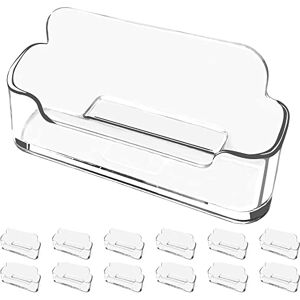 Vrupin Business Card Clear Acrylic Display Card Office Business Card-4 Pack Stand Desktop Business Card Holders for Office Exhibition&Home Fits30-50 Business Cards (12) Vrupin Business Card Clear Acrylic Display Card Office Business Card-4 Pack Stand Desktop Business Card Holders for Office Exhibition&Home Fits30-50 Business Cards (12)