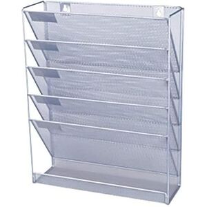 2 UR DOOR Mesh Wall Literature Holder Organizer for Magazines, Brochures, and Documents, Durable Design, Easy Installation A4 Paper Capacity Home and Office Storage 405 X 325 X 105 mm (Silver) 2 UR DOOR Mesh Wall Literature Holder Organizer for Magazines, Brochures, and Documents, Durable Design, Easy Installation A4 Paper Capacity Home and Office Storage 405 X 325 X 105 mm (Silver)