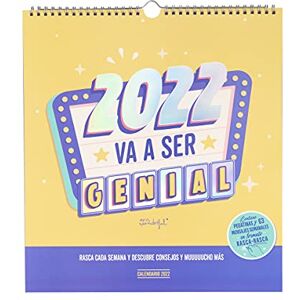 Mr. Wonderful Scratch-Off Wall Calendar 2022 will be great, multicoloured,WOA11275ES Mr. Wonderful Scratch-Off Wall Calendar 2022 will be great, multicoloured,WOA11275ES
