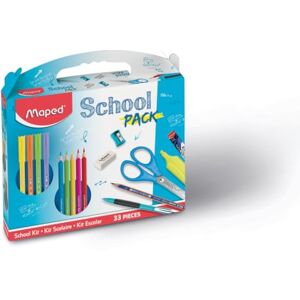 Maped - School Pack 33 Pieces - Crayons, Markers, Pencils & Accessories - School Supplies Maped - School Pack 33 Pieces - Crayons, Markers, Pencils & Accessories - School Supplies