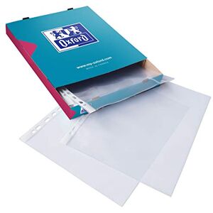 Oxford Document Wallets Standard DIN A4 Transparent Open Top Pack of 100 Oxford Document Wallets Standard DIN A4 Transparent Open Top Pack of 100