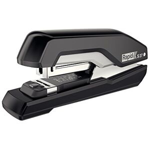 Rapid Supreme S27 Half Strip Stapler, 30 Sheet Capacity, Super Flat Clinch Stapling, Black/Grey, 5000540 Rapid Supreme S27 Half Strip Stapler, 30 Sheet Capacity, Super Flat Clinch Stapling, Black/Grey, 5000540