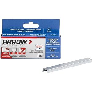 Arrow 202 1/4-Inch Length Standard Staples, Galvanized Steel Office Supplies for Desk Staplers for Business, Classroom Supplies, Home Office, and Craft Use, 5000-Pack Arrow 202 1/4-Inch Length Standard Staples, Galvanized Steel Office Supplies for Desk Staplers for Business, Classroom Supplies, Home Office, and Craft Use, 5000-Pack