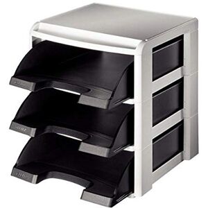 Leitz A4 Letter Tray Rack, Black, Plus Range, 53270095 Leitz A4 Letter Tray Rack, Black, Plus Range, 53270095