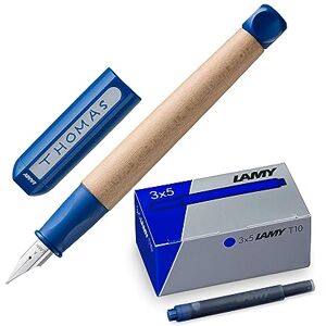 Lamy Set of 1 x ABC Fountain Pen in Blue with Beginner Nib A and 1 x T10 Set of 3 Ink Cartridges in Original Box Ink Colour Blue Lamy Set of 1 x ABC Fountain Pen in Blue with Beginner Nib A and 1 x T10 Set of 3 Ink Cartridges in Original Box Ink Colour Blue