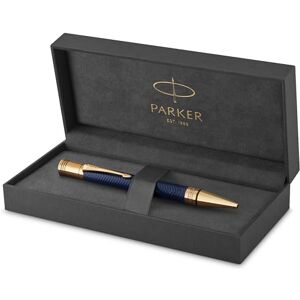 PARKER Duofold Ballpoint Pen Prestige Blue Chevron Medium Point Black Ink Refill Premium Gift Box PARKER Duofold Ballpoint Pen Prestige Blue Chevron Medium Point Black Ink Refill Premium Gift Box