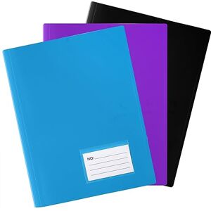NORTHERN BROTHERS 3 x 110 Pockets A4 Folder with Plastic Sleeves, A4 Display Folder, Display Book, Presentation Folders for Individuals, School, Offices (3 Colours) NORTHERN BROTHERS 3 x 110 Pockets A4 Folder with Plastic Sleeves, A4 Display Folder, Display Book, Presentation Folders for Individuals, School, Offices (3 Colours)