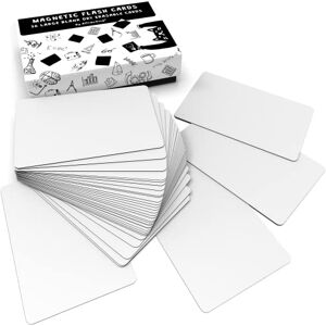 Attractivia Dry Erase Magnetic Labels, 5.6 x 3.7 in, 36-Pack, White, Reusable, Office, Education, Home, Whiteboard Attractivia Dry Erase Magnetic Labels, 5.6 x 3.7 in, 36-Pack, White, Reusable, Office, Education, Home, Whiteboard