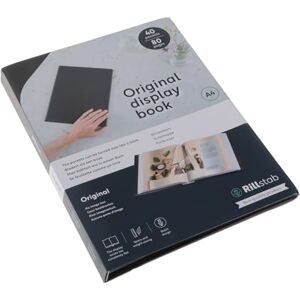 Rillstab Original Display Book (40 Transparent/Clear Pockets) A4 Front Page Ring Binder Portfolio & Project Presentation Folder for Meetings & Conferences Poly Clear Pocket Folder Black 99444 Rillstab Original Display Book (40 Transparent/Clear Pockets) A4 Front Page Ring Binder Portfolio & Project Presentation Folder for Meetings & Conferences Poly Clear Pocket Folder Black 99444