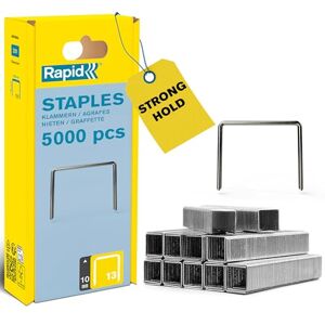 Rapid High-Performance Staples for Textiles, Finewire No. 13, Leg Length 6mm, Staple Gun Staples, Galvanised Steel, 5000 Pieces, Boxed (40303079) Rapid High-Performance Staples for Textiles, Finewire No. 13, Leg Length 6mm, Staple Gun Staples, Galvanised Steel, 5000 Pieces, Boxed (40303079)