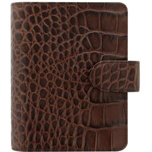 Filofax Classic Croc Pocket Leather Organiser Chestnut Filofax Classic Croc Pocket Leather Organiser Chestnut