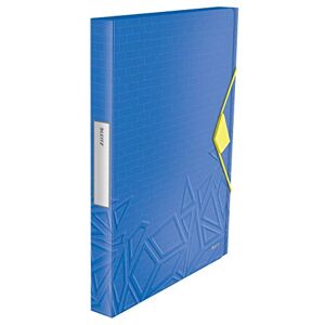 Leitz Box File, Holds up to 250 A4 Sheets, Elastic Closure, Flexible Plastic, Blue, Urban Chic Range, 39480032 Leitz Box File, Holds up to 250 A4 Sheets, Elastic Closure, Flexible Plastic, Blue, Urban Chic Range, 39480032