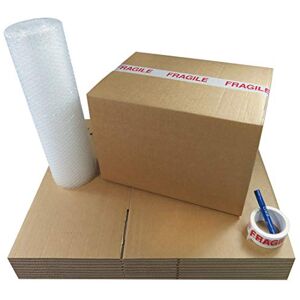 Globe Packaging GP Heavy Duty Large Cardboard Moving and Storage Boxes 42 Litre 46 x 31 x 31 cm (15 Pack) with Fragile Tape Marker and Bubble Wrap Strong Double Walled Cardboard Packing Kit for Moving House Globe Packaging GP Heavy Duty Large Cardboard Moving and Storage Boxes 42 Litre 46 x 31 x 31 cm (15 Pack) with Fragile Tape Marker and Bubble Wrap Strong Double Walled Cardboard Packing Kit for Moving House