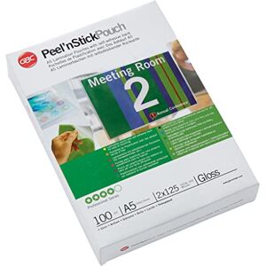 GBC A5 2x125 Micron Peel n' Stick Gloss Laminating Pouches, Pack of 100, 3747244 GBC A5 2x125 Micron Peel n' Stick Gloss Laminating Pouches, Pack of 100, 3747244