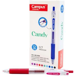 Campus 12 Candy Gel Pens, Refillable Colored Pens with 0.7mm Line, Quick Dry and Waterproof Gel Ink Pens (Pen, Maroon, 12 Pack) Campus 12 Candy Gel Pens, Refillable Colored Pens with 0.7mm Line, Quick Dry and Waterproof Gel Ink Pens (Pen, Maroon, 12 Pack)