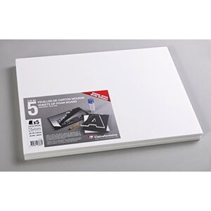 Clairefontaine Ref 193668C Foam Board (Pack of 5 Sheets) A3 (420 x 297mm) in Size, 5mm Thick, Light & Stiff Suitable for Decoration, Framing & Model-Making Clairefontaine Ref 193668C Foam Board (Pack of 5 Sheets) A3 (420 x 297mm) in Size, 5mm Thick, Light & Stiff Suitable for Decoration, Framing & Model-Making