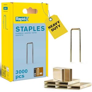 Rapid High Performance No.90 Narrow Crown Staples, Leg Length: 30 mm, 5000125 3000 Pieces Rapid High Performance No.90 Narrow Crown Staples, Leg Length: 30 mm, 5000125 3000 Pieces
