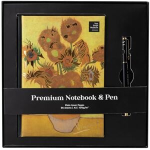 Grupo Erik A5 Notebook With Pen & Gift Box Van Gogh Museum Blank Journal Note Book, Plain Notebook A5 Sketchbook Cute Stationery Gifts, Van Gogh Gifts Art Grupo Erik A5 Notebook With Pen & Gift Box Van Gogh Museum Blank Journal Note Book, Plain Notebook A5 Sketchbook Cute Stationery Gifts, Van Gogh Gifts Art