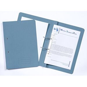 Exacompta Ref TFM50-BLUZ Spiral Files for Punched Papers, A4 & Foolscap, 285gsm Medium Weight Premium Manilla, 350mm x 250mm, Metal Spring Mechanism Blue, Pack of 50 Exacompta Ref TFM50-BLUZ Spiral Files for Punched Papers, A4 & Foolscap, 285gsm Medium Weight Premium Manilla, 350mm x 250mm, Metal Spring Mechanism Blue, Pack of 50