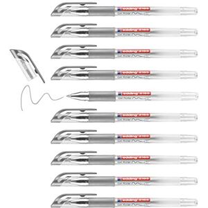 edding 2185 gel roller silver box of 10 0.7 mm gel pen for writing, drawing, colouring mandalas, bullet journals glitter gel pen, silver colour gel pen edding 2185 gel roller silver box of 10 0.7 mm gel pen for writing, drawing, colouring mandalas, bullet journals glitter gel pen, silver colour gel pen