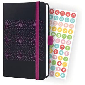 Sigel J4212 Jolie Weekly planner 2024, hardcover, 9,5 x 15 cm, 174 pages, Black, Pink Sigel J4212 Jolie Weekly planner 2024, hardcover, 9,5 x 15 cm, 174 pages, Black, Pink