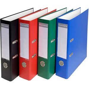 Exacompta Ref 918400B PP Lever Arch File 320 x 290mm in Size, Suitable for Storing A4 Documents, 75mm Spine, Reinforced Finger Pull Assorted Colours (Pack of 20) Exacompta Ref 918400B PP Lever Arch File 320 x 290mm in Size, Suitable for Storing A4 Documents, 75mm Spine, Reinforced Finger Pull Assorted Colours (Pack of 20)