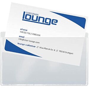 Sigel VZ115 Business Card pockets, clear, self-adhesive, 100 Pieces Sigel VZ115 Business Card pockets, clear, self-adhesive, 100 Pieces