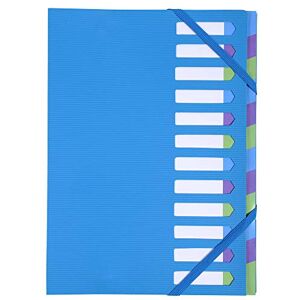 Exacompta Ref 52362E Campus Neon Harmonika Expanding Spine Multipart File 245 x 320mm in Size, Suitable for A4 Size Documents, 12 Tabbed Sections Blue Exacompta Ref 52362E Campus Neon Harmonika Expanding Spine Multipart File 245 x 320mm in Size, Suitable for A4 Size Documents, 12 Tabbed Sections Blue