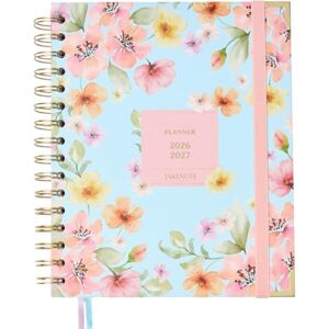 Takenote Diary 2026 2027 Academic SEP/AUG, A5, Day per Page, Hard Cover, Double Spiral Binding, 2 Ribbon Bookmarks, Elastic Closure, Monthly Tab Index, 8 Sticker Pages, Spanish and English Nicole Takenote Diary 2026 2027 Academic SEP/AUG, A5, Day per Page, Hard Cover, Double Spiral Binding, 2 Ribbon Bookmarks, Elastic Closure, Monthly Tab Index, 8 Sticker Pages, Spanish and English Nicole