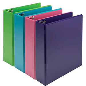 Samsill Earth’s Choice, Durable Fashion Color 3 Ring View Binder, 3 Inch Round Ring, Up to 25% Plant-Based Plastic, Eco-Friendly, USDA Certified Biobased, Multi-Color Bulk Binder 4 Pack (MP48689) Samsill Earth’s Choice, Durable Fashion Color 3 Ring View Binder, 3 Inch Round Ring, Up to 25% Plant-Based Plastic, Eco-Friendly, USDA Certified Biobased, Multi-Color Bulk Binder 4 Pack (MP48689)