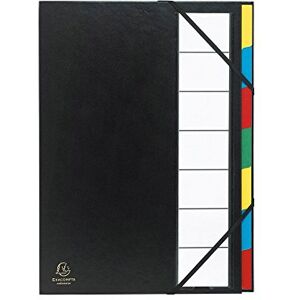 Exacompta Ref 55321E Harmonika Multipart File 235 x 335mm in Size, Suitable for Storing A4 Documents, 225gsm Genuine Pressboard, Expanding Spine, 7 Sections Black Exacompta Ref 55321E Harmonika Multipart File 235 x 335mm in Size, Suitable for Storing A4 Documents, 225gsm Genuine Pressboard, Expanding Spine, 7 Sections Black